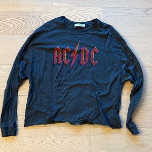 Daydreamer AC/DC Charcoal Graphic Tee